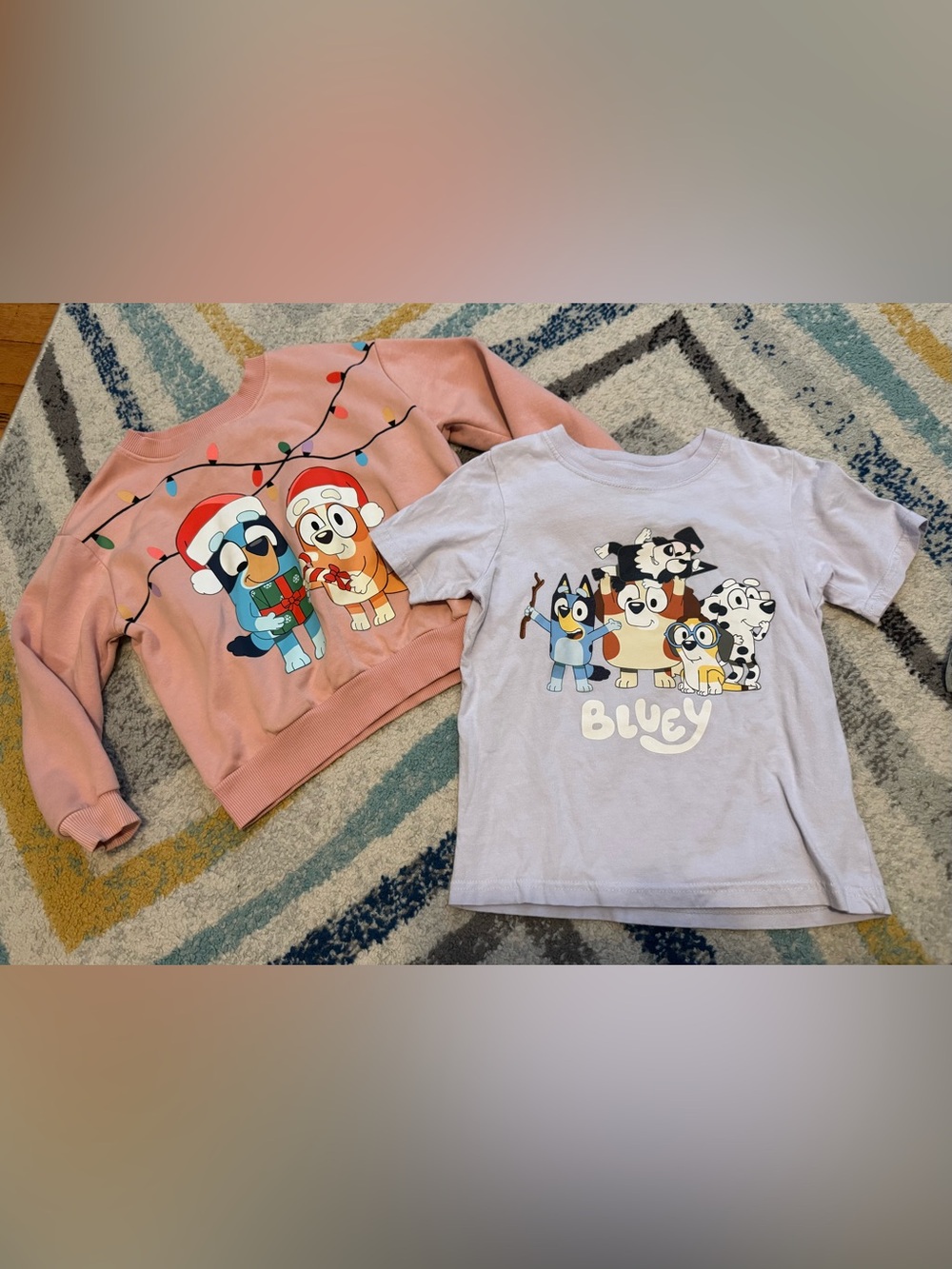 2 kids Bluey Tops H&M and Carter’s size 5T/6